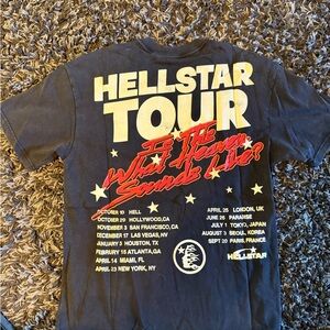Black and Red Short Sleeve Tour Tee